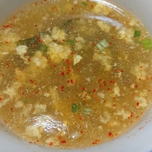 包丁不要☆春雨と卵とわかめの中華スープ